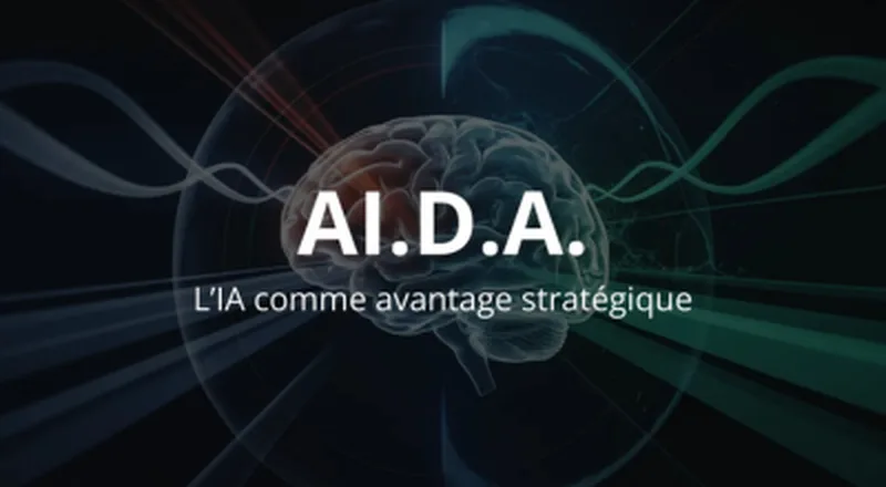 Illustration article AI.D.A. — L'IA comme avantage stratégique — UnlockAI