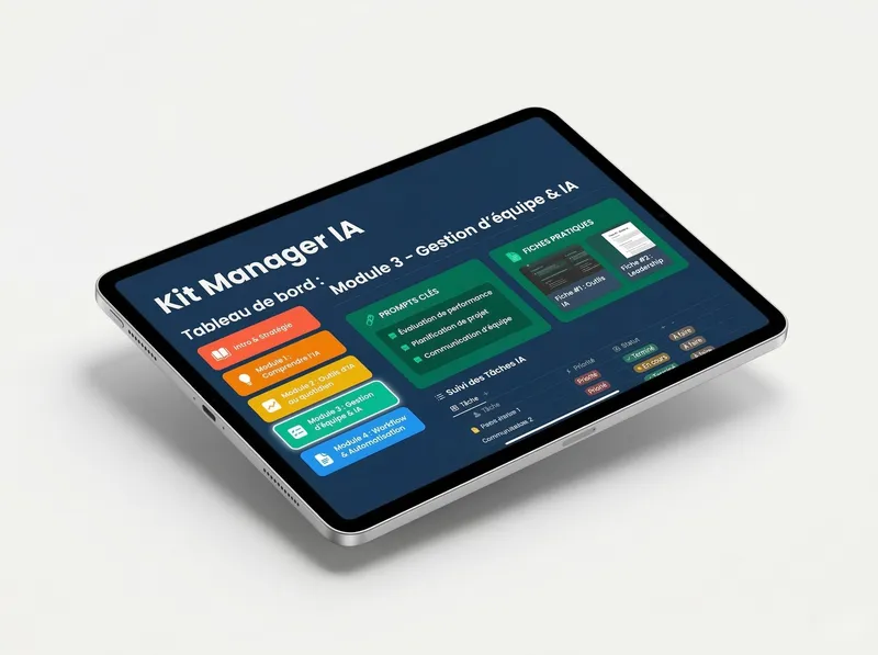 Kit Manager IA - Template Notion 5 modules pour intégrer l'IA dans ta gestion d'équipe
