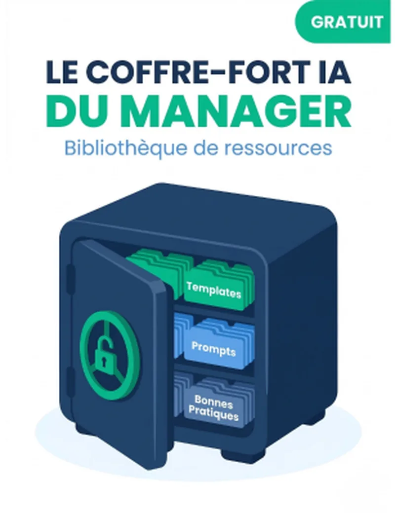Couverture Le Coffre-Fort IA du Manager — Bibliothèque de ressources UnlockAI