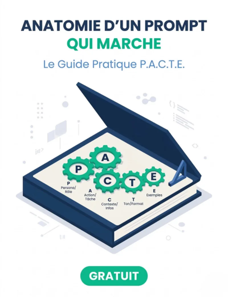 Couverture Anatomie d'un Prompt qui Marche — Guide Pratique P.A.C.T.E. — UnlockAI
