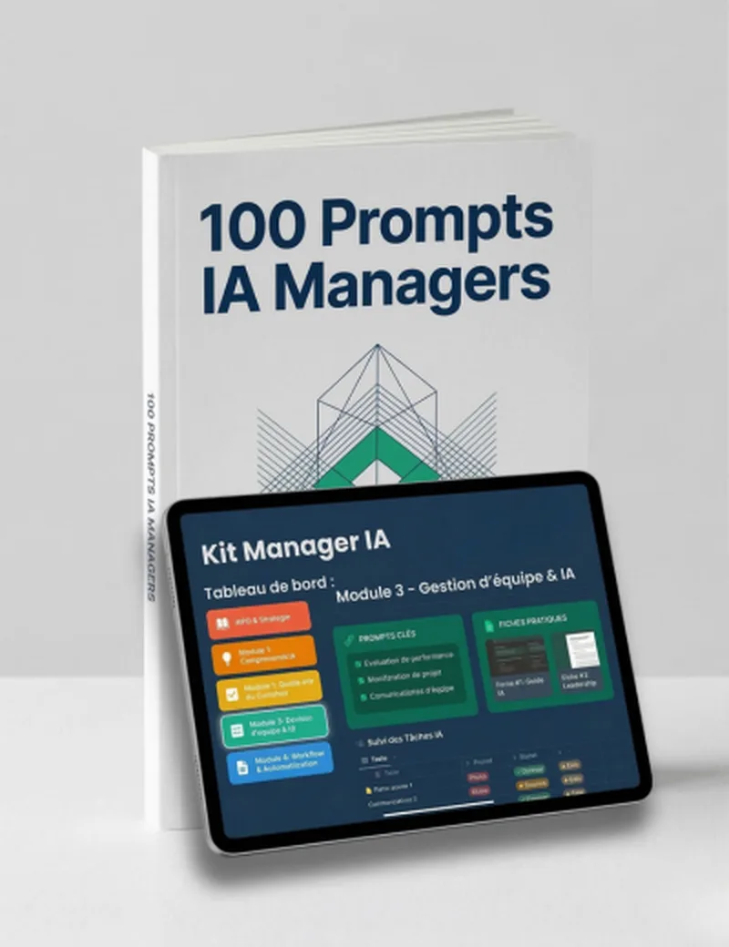 Couverture Bundle Kit Manager IA + 100 Prompts IA Managers — UnlockAI