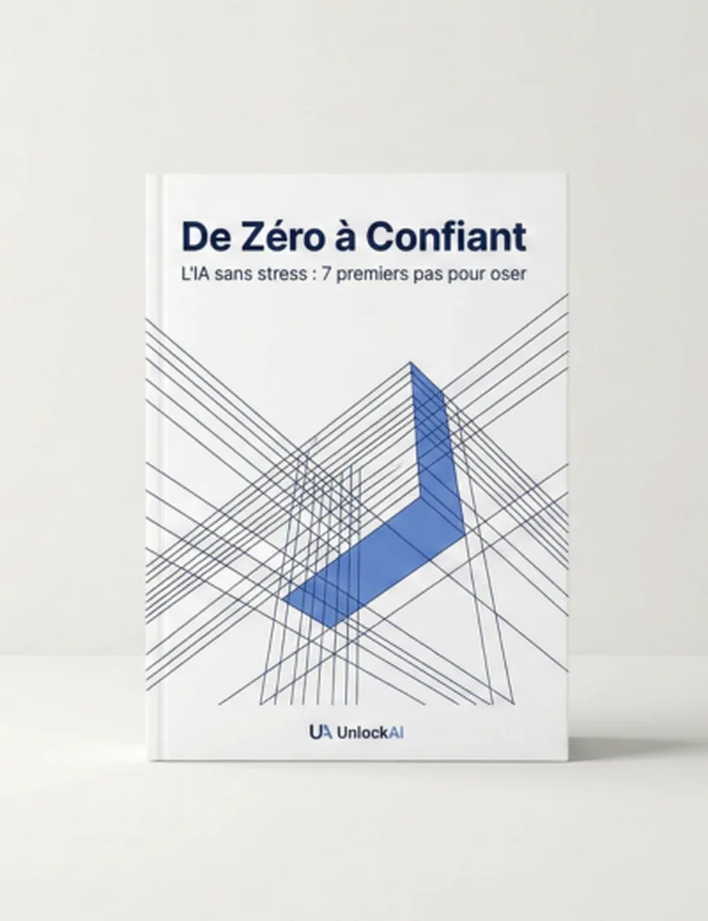 Couverture De Zéro à Confiant — L'IA sans stress : 7 premiers pas pour oser — UnlockAI